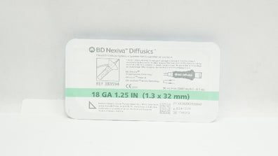 BD 383594 Nexiva Diffusics Closed IV Cath. System 18GA x 1.25inch